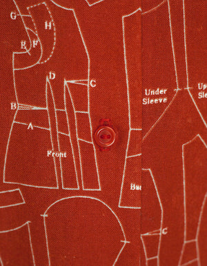 Patterns Red Sleeveless