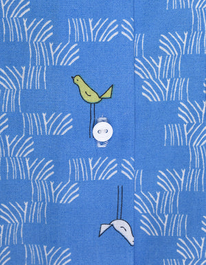 Birds Blue Sleeveless