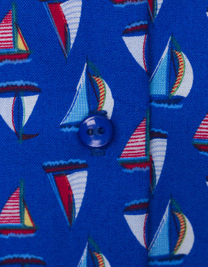 Boats Blue Sleeveless