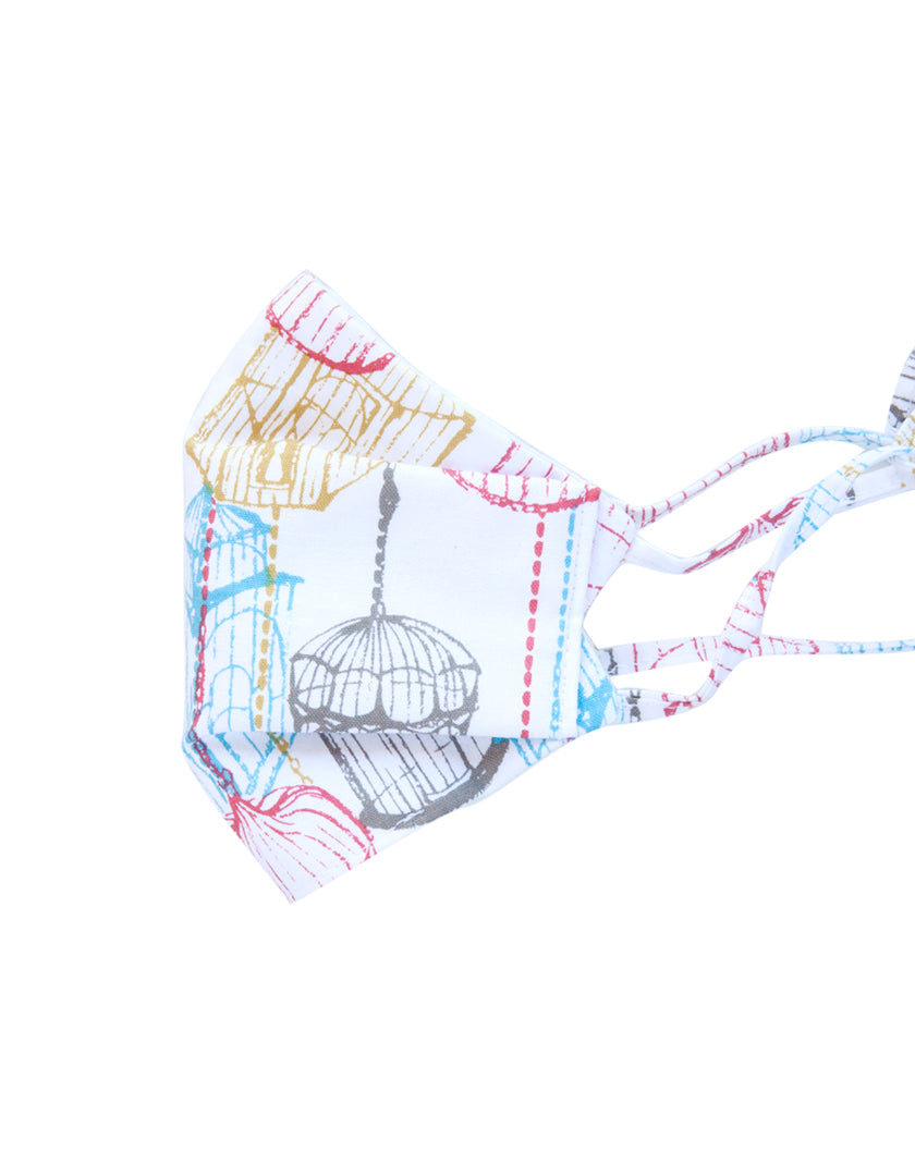 Cages White Mask